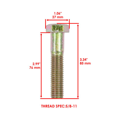 Deck Blade Bolt for Hustler Diesel Z Z XR-7 (54 60 72 inch) (2000–2005)