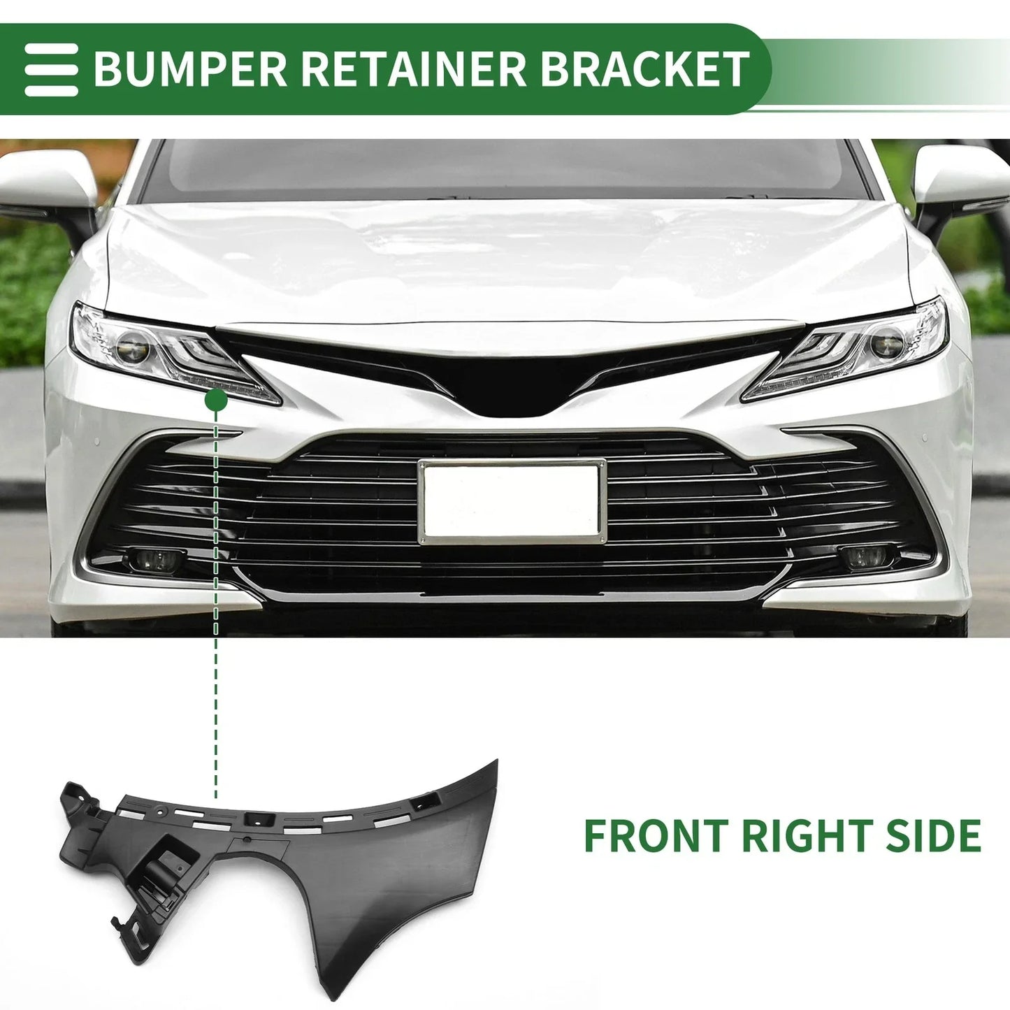 Right Front Bumper Retainer Bracket for Mercedes Benz GLC300 (2016-2023)