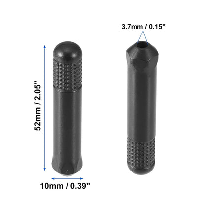 2 x Door Lock Rod Knobs Black for Honda Accord (2003-2007)