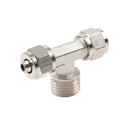 3 x Lock Cylinder Air Pipe Tee Joint 6mm for Tire Changer