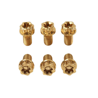 6pcs M8x35mm Titanium Torx Head Flange Screws for Motorcycle Bike