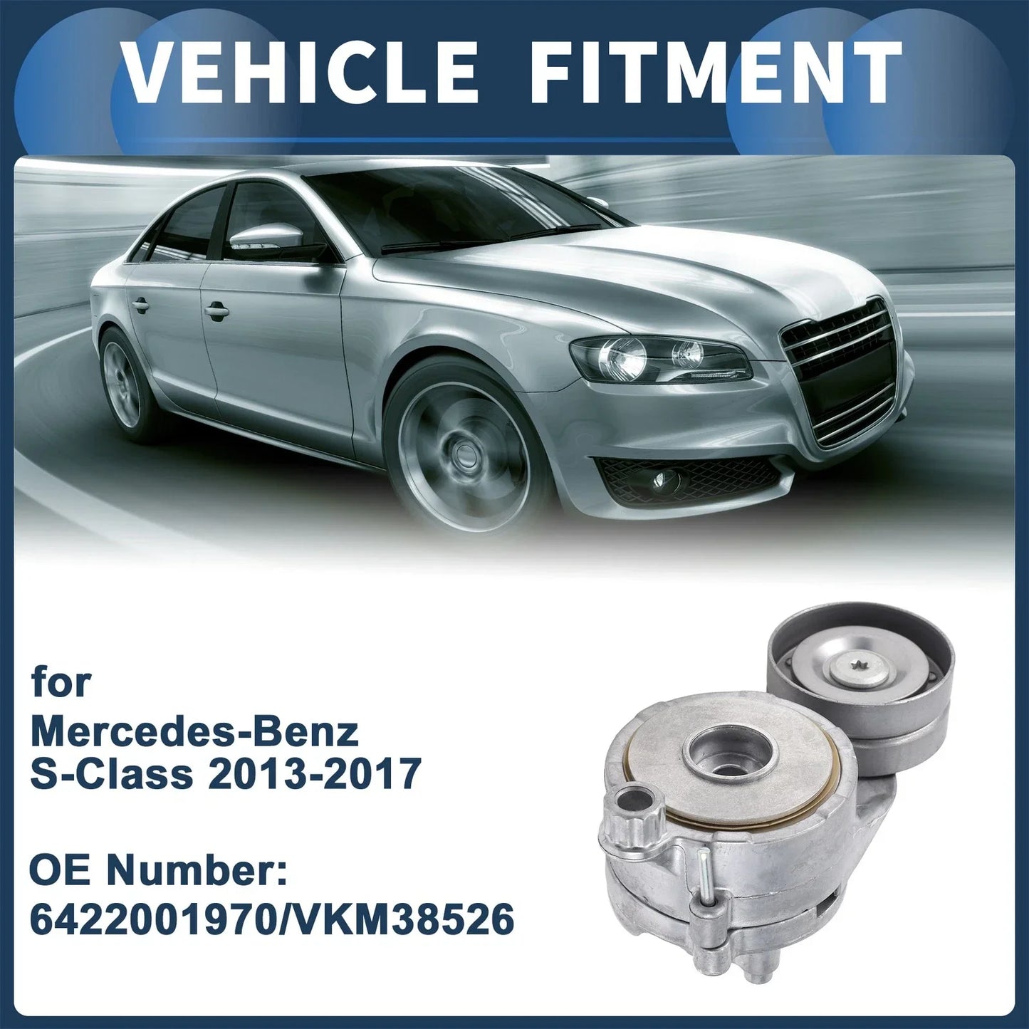 Belt Tensioner for Mercedes-Benz C-Class C 350 CDI (2011-2014)