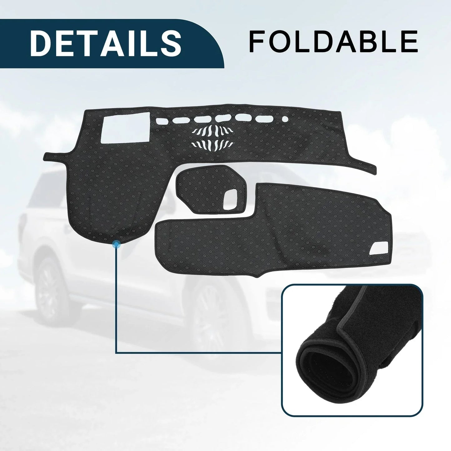 Dashboard Cover Mat Protector for Lexus RX 20 Series RX200t (2016-2019) Black