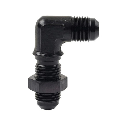 8AN Male to Male 90 Degree Flare Union Bulkhead Adapter Fitting for Car