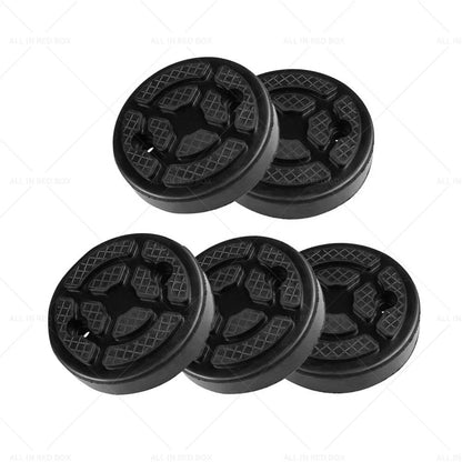 5Pcs Universal Round Rubber Arm Pads for Auto Lift Car Truck Hoist Black