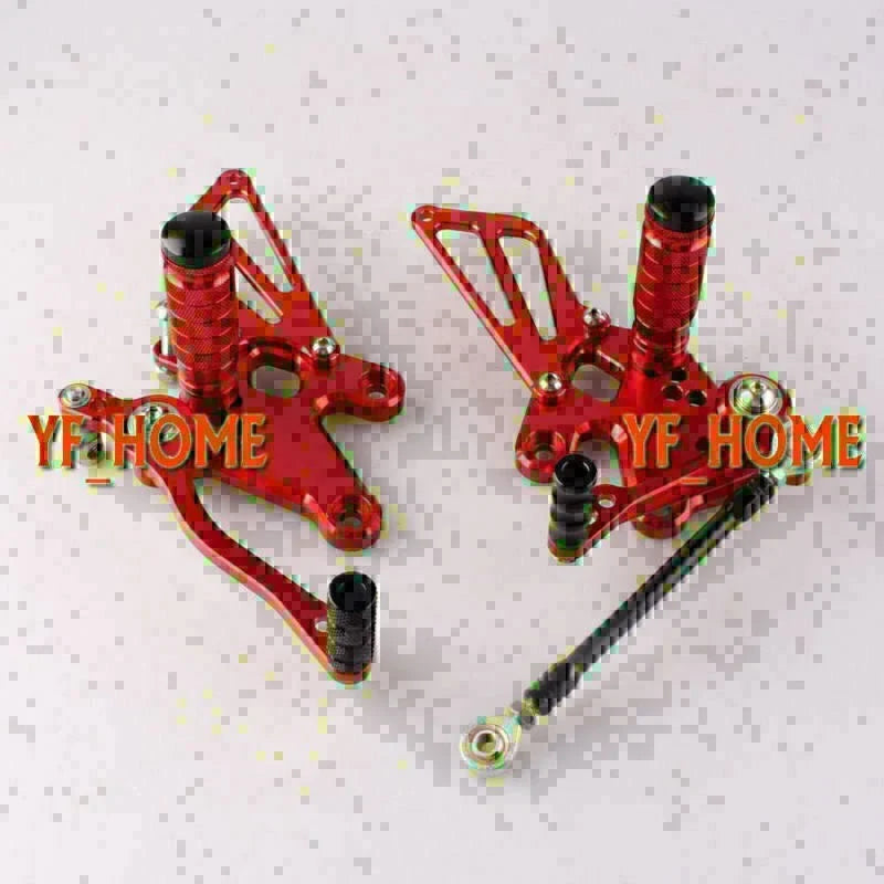 Red Rearsets Foot Pegs for Kawasaki Ninja 250R (2008)