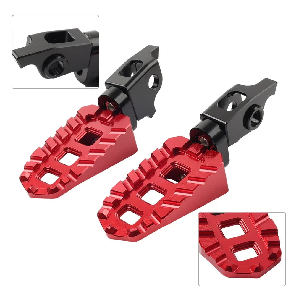 Red Front Foot Pegs for Honda CRF1000L Africa Twin (2016-2023)