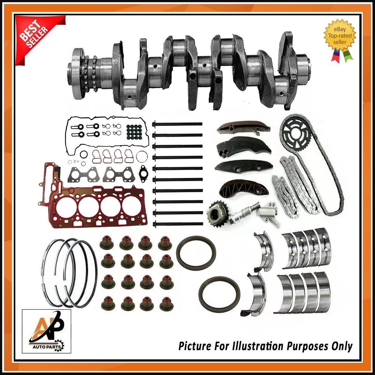 Engine Rebuild Kit with Crankshaft for BMW 2.0 Diesel B47 (2014–2020)