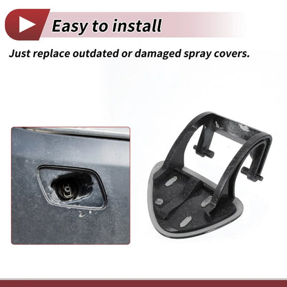 Front Left Washer Nozzle Cover for Mercedes-Benz E320 (1994-2006) Black