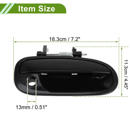 Exterior Door Handle for Honda Civic 1996-2000 Black Front Right Plastic