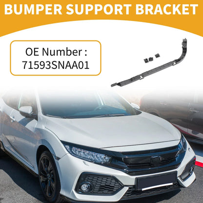 RH Side Rear Bumper Support Bracket for Honda Civic (2006-2011) 1 x Black ABS