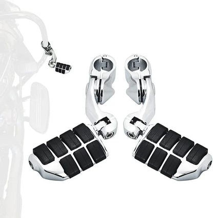 1.25" Adjustable Foot Pegs for Honda, Kawasaki, Suzuki, Yamaha, Harley