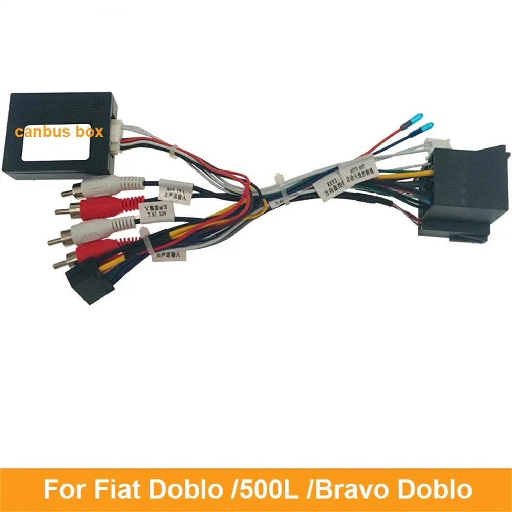 16Pin Power Cable Adapter Wiring Harness for Fiat Doblo, 500L (2012-2023)