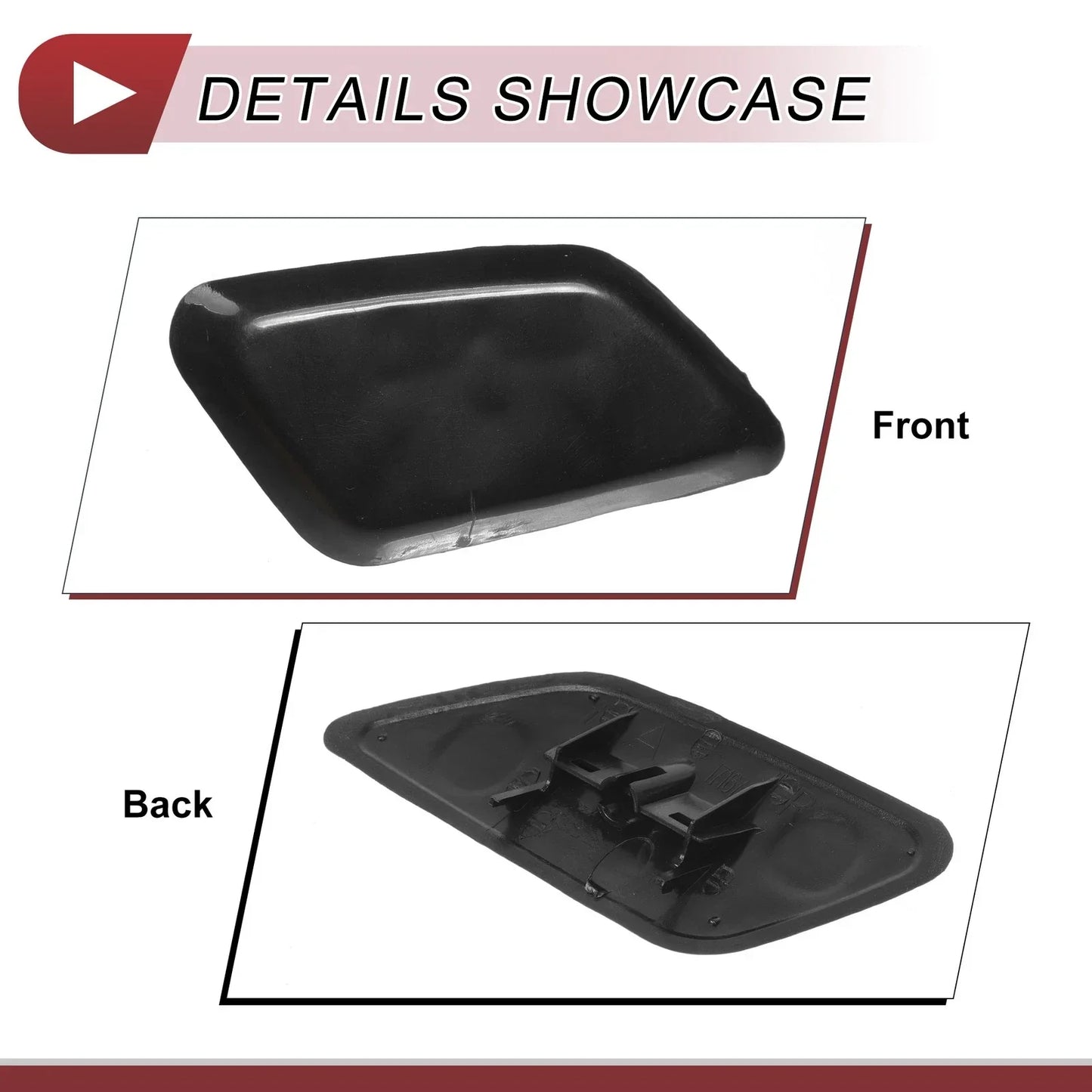 Front Right Washer Nozzle Cover for Honda Odyssey (2009-2014) - Unpainted 1 x