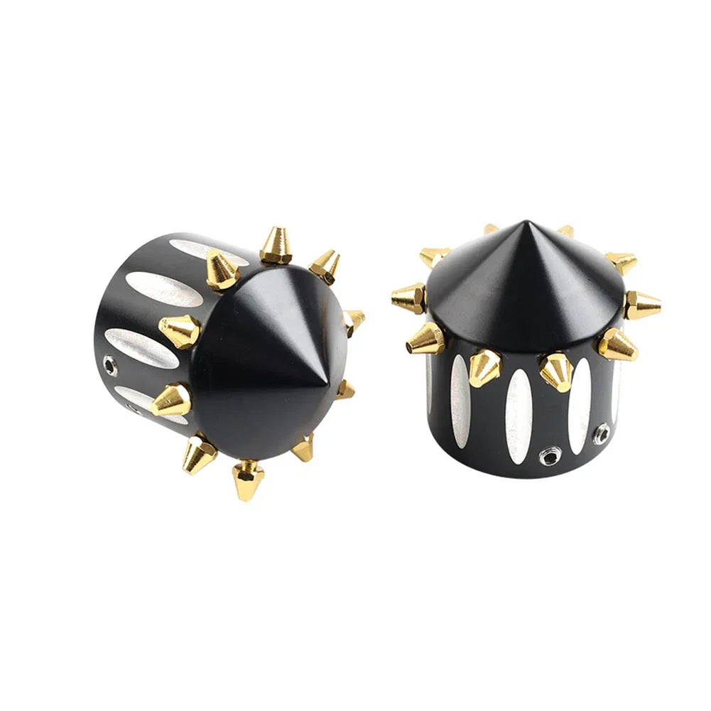 CNC Cut Front Axle Cap Nut Covers for Harley Touring Sportster