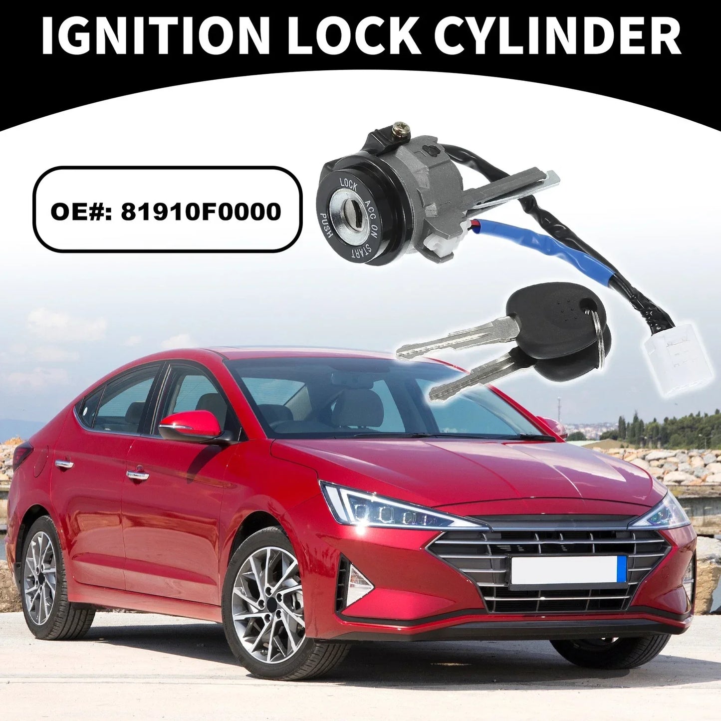 Ignition Lock Cylinder for Hyundai Elantra (2015-2020)