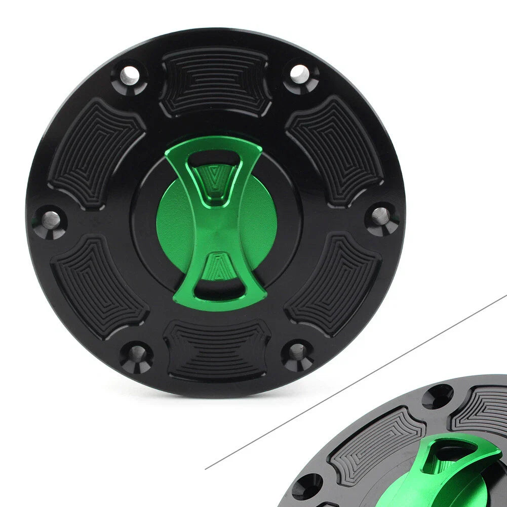CNC Fuel Tank Cap Green for BMW R1200RT R1200GS R1200R (2013-2019)