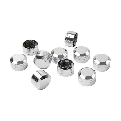 10 x Chrome Engine Bolt Topper Caps Covers for Harley Dyna Softail