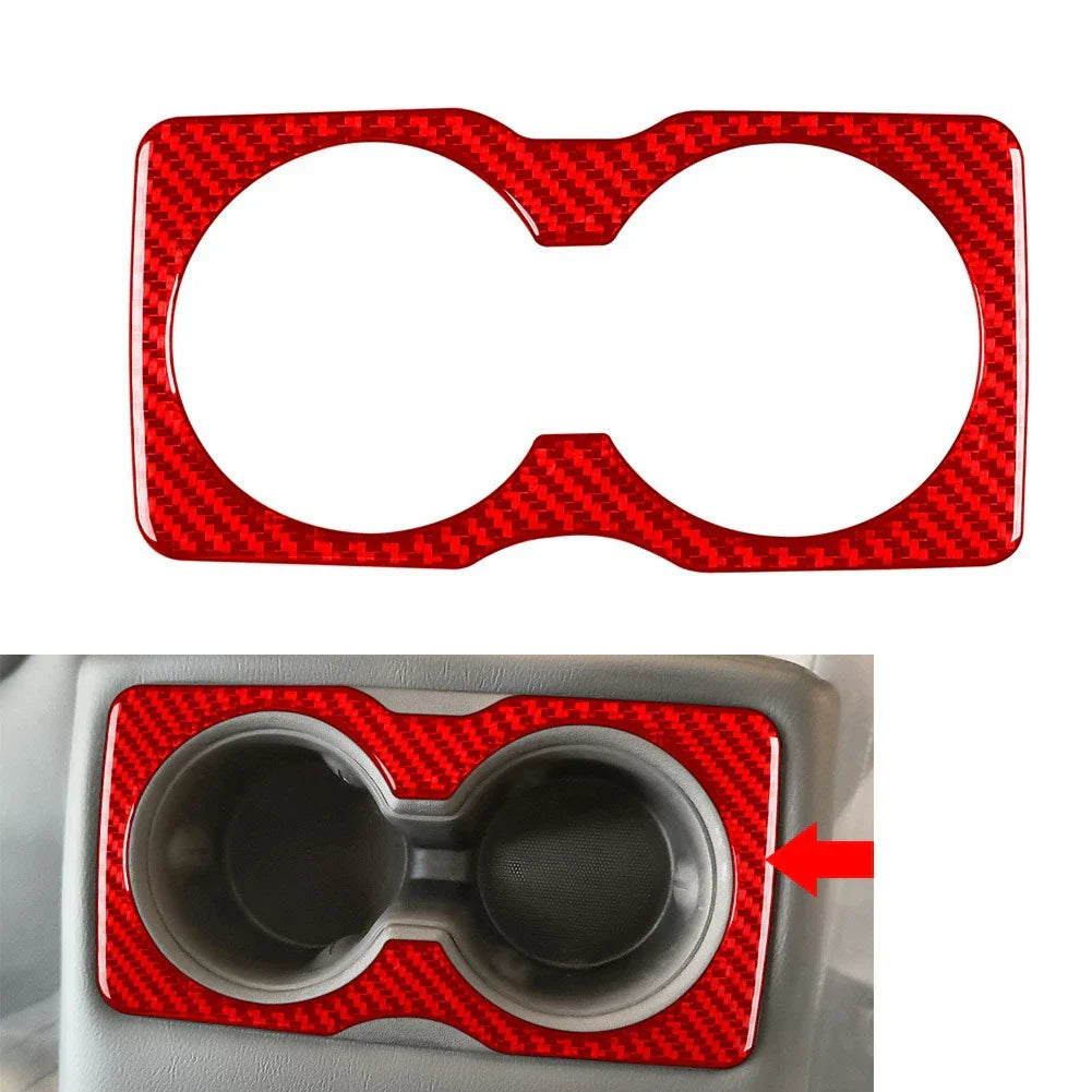 Rear Water Cup Holder Cover Trim for Jeep Cherokee (2014-2022) Red