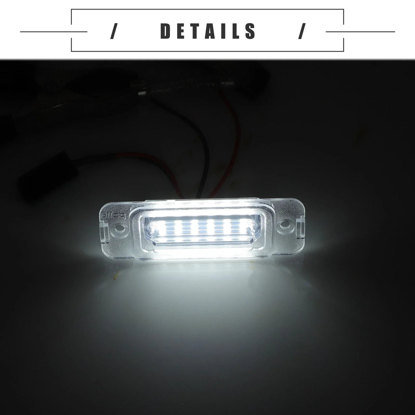2 x LED License Plate Lights for Mercedes-Benz GL550 (2008-2012)