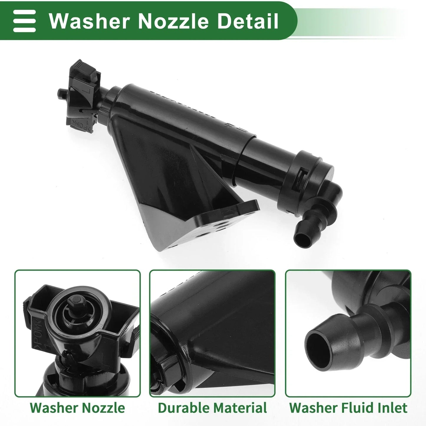 Front Side Headlight Washer Nozzle for Hyundai Santa Fe (2013-2018)