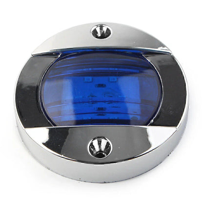 24V LED Side Marker Lights  Blue for Truck Trailer RV Boat