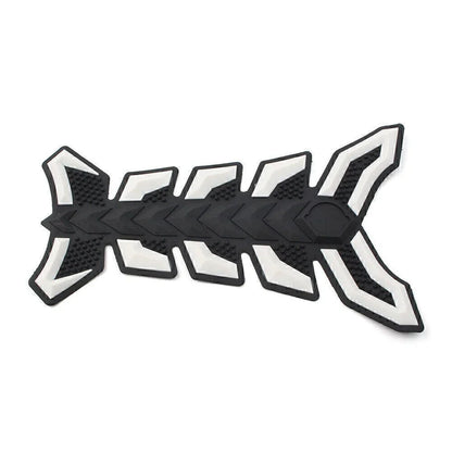 3D Decal Sticker Protector for Motorcycle White Gas Fuel Oil Tank Pad Fish Bone