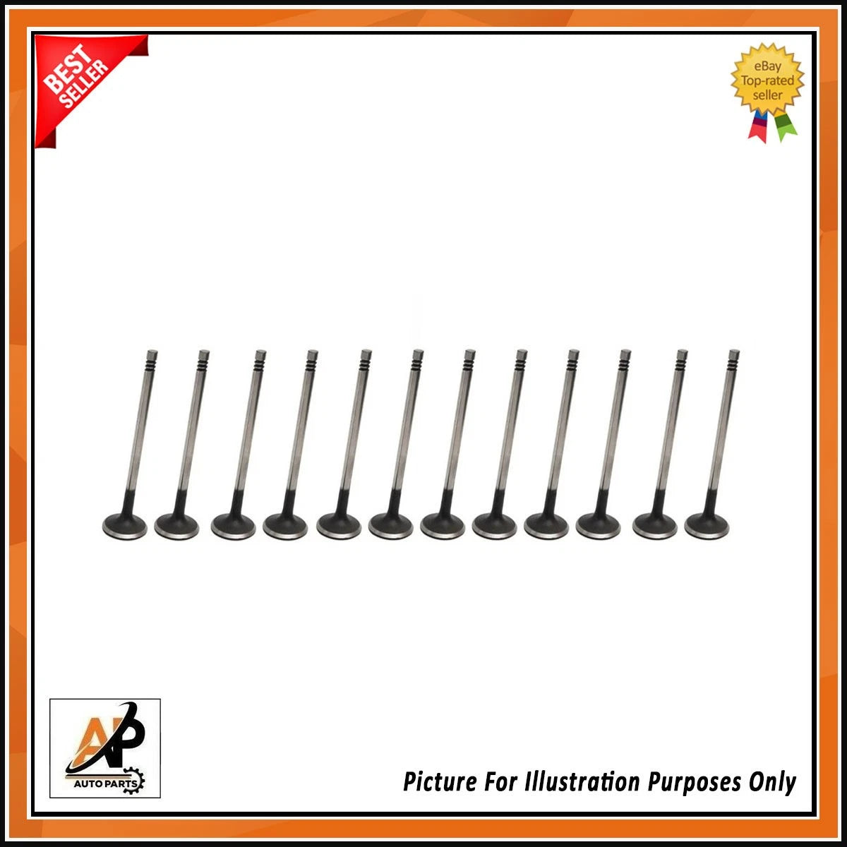 Exhaust Valve Set of 12 for Land Rover Discovery (2014–2019)