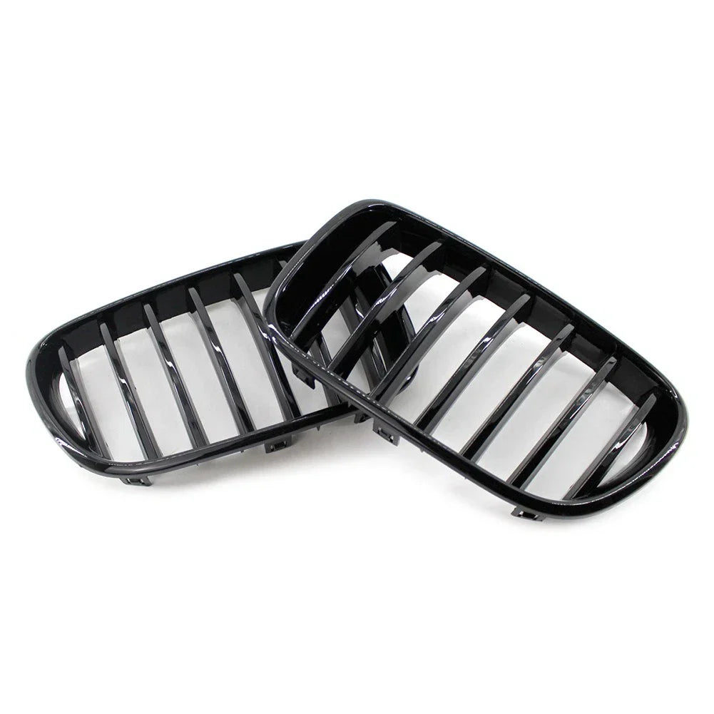 Front Radiator Kidney Grille Gloss Black for BMW X3 (2011-2013)