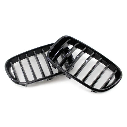 Front Radiator Kidney Grille Gloss Black for BMW X3 (2011-2013)