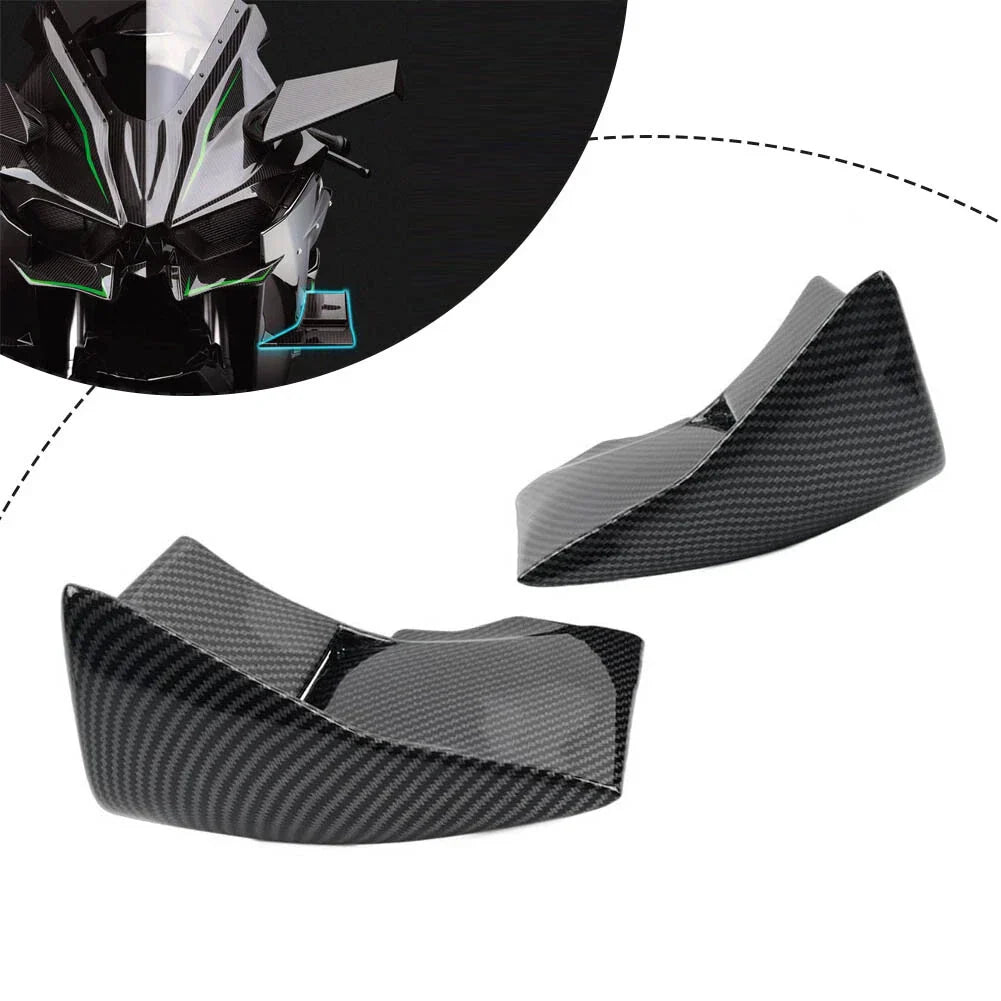 Carbon Fiber Winglets Air Deflectors for Kawasaki Ninja H2 R (2015-2023)