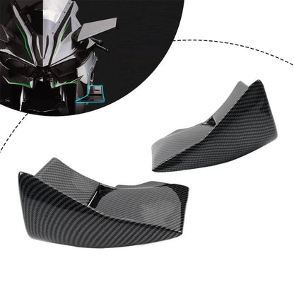 Carbon Fiber Winglets Air Deflectors for Kawasaki Ninja H2 R (2015-2023)