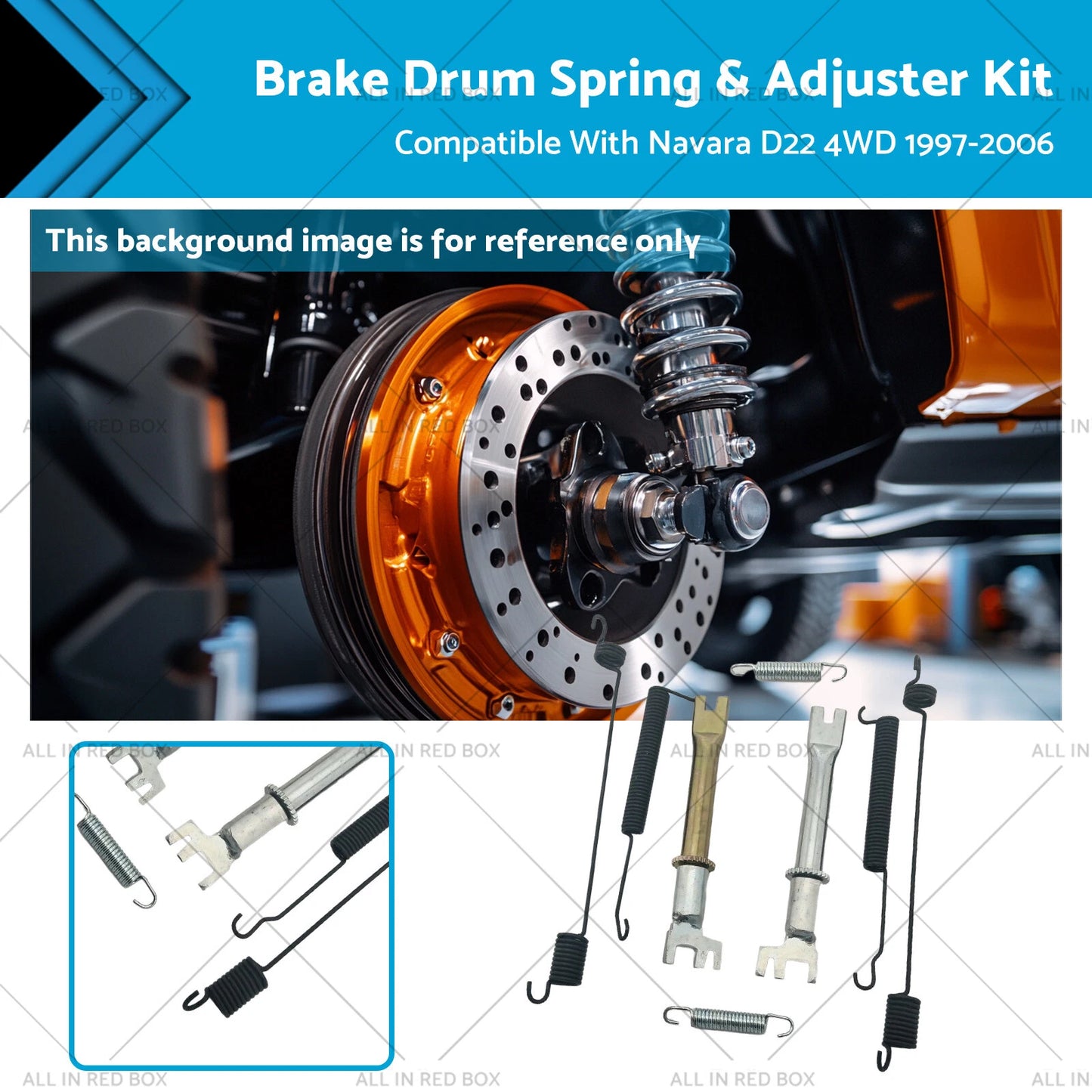 Brake Drum Spring & Adjuster Kit for Navara D22 4WD (1997-2006)