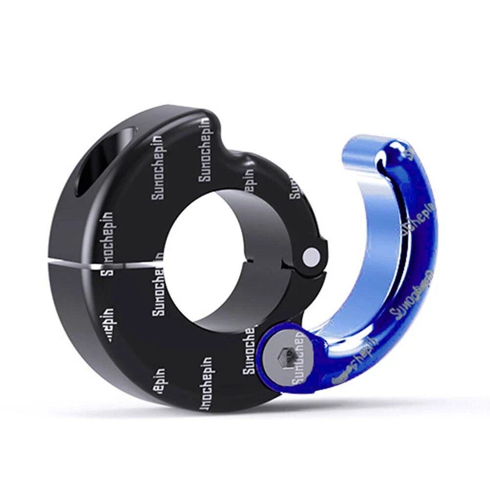 CNC Helmet Hook Holder for Motorcycle ATV 21-28mm Handlebar Blue