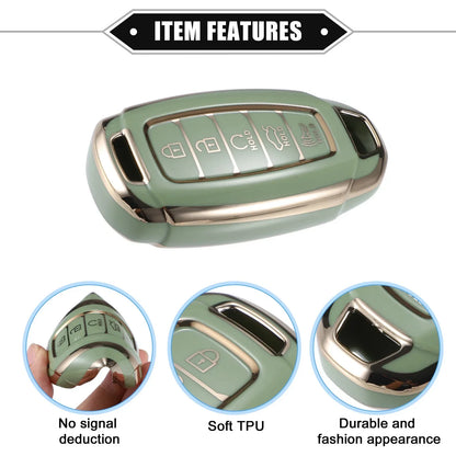 Keyless Key Fob Cover for Hyundai Elantra, Accent, Santa Fe (2011-2023)