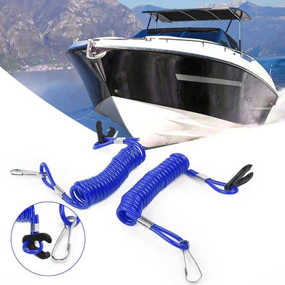 2 x Key Outboard Lanyard Stop Kill Switch for Jet Ski Wave Runner