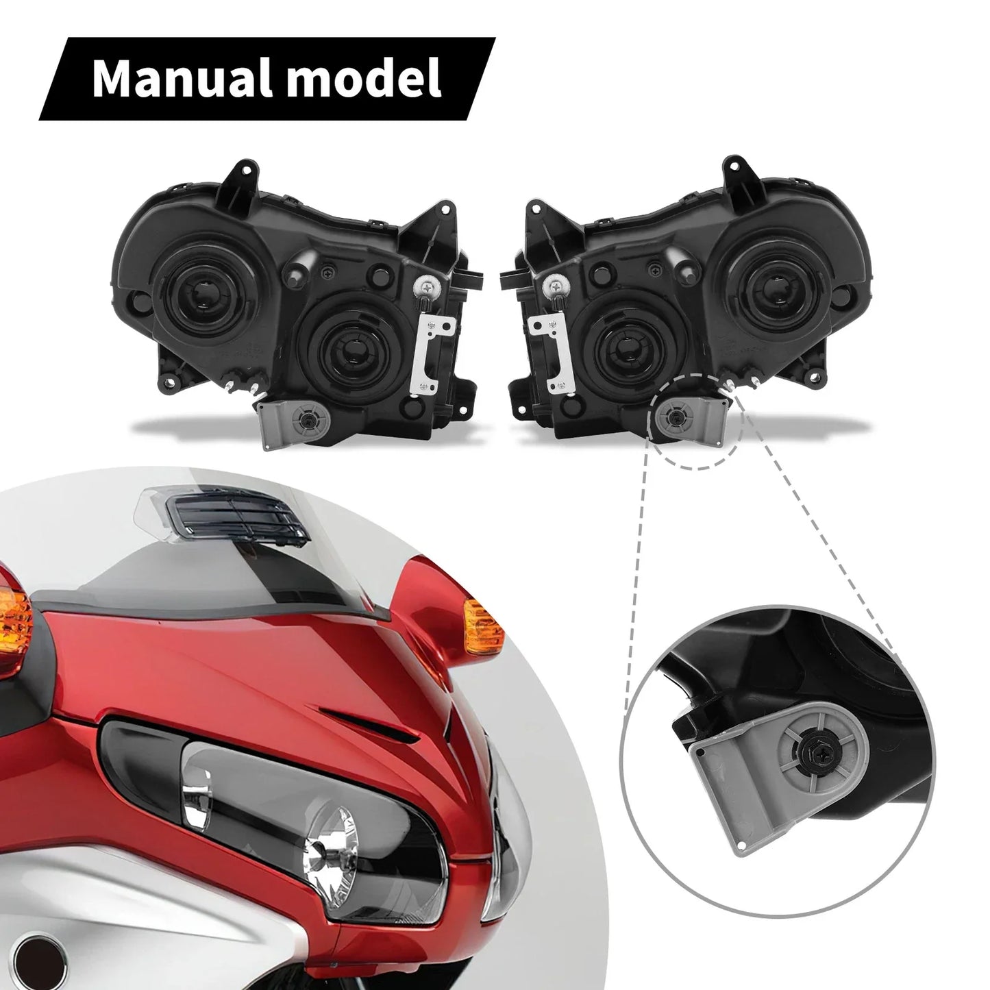 Headlight Assembly for Honda Goldwing GL1800 (2001-2011)