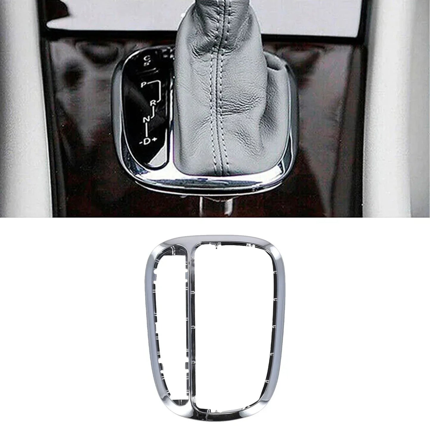 Chrome Gear Shift Panel Cover Trim for Benz C W203 C230 C320 (2000–2007)