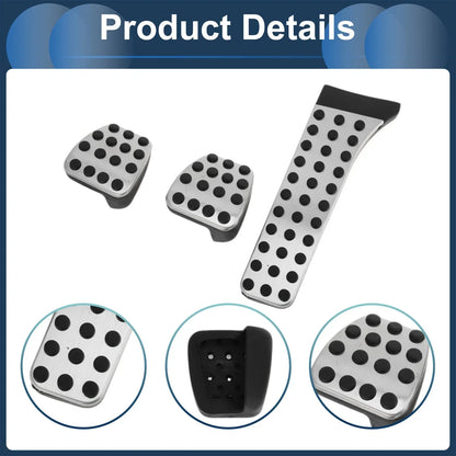 Manual Footrest Pedals Cover for Mercedes Benz C Class (2007-2014)