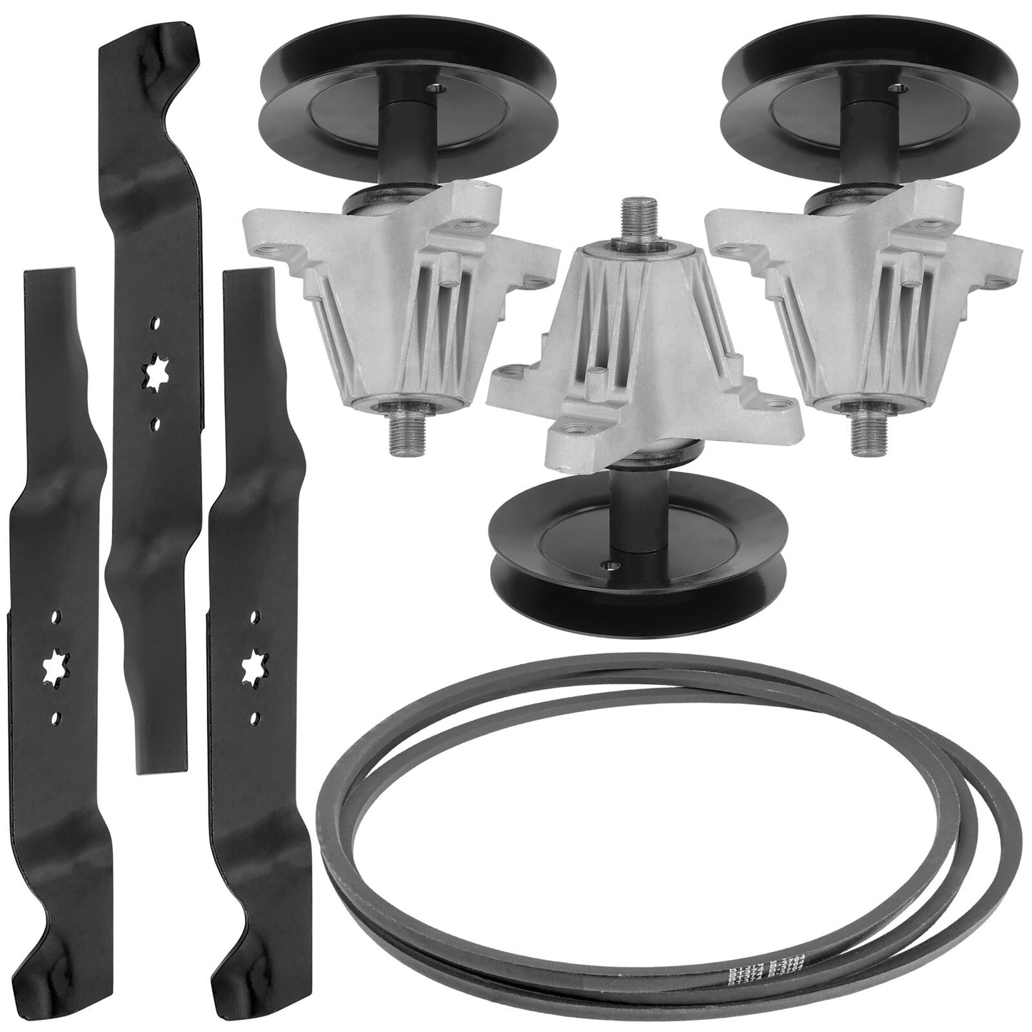 Deck Spindle Blade Belt Kit for Cub Cadet RZTS54KW RZT S54 (2016–2020)