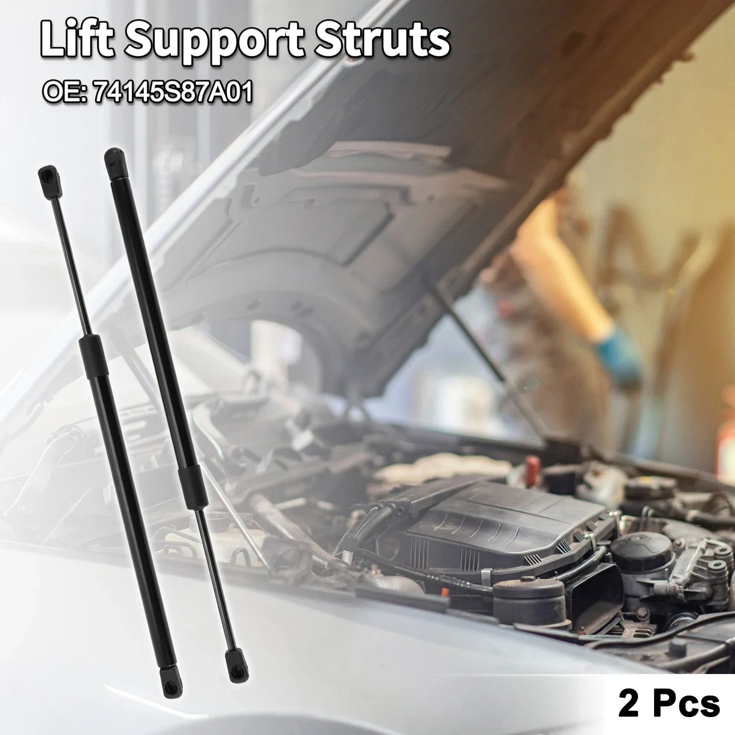 Hood Lift Supports Struts Gas Springs for Honda Accord (2018-2023)