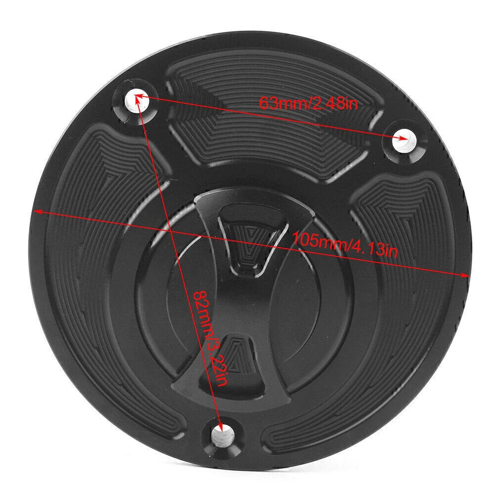 Fuel Gas Tank Cap Cover for Yamaha R6 R1 FZ1 FZ6 VMAX MT01 FZ16 YZF R15 R125