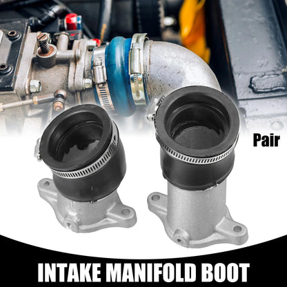 Carburetor Intake Manifold Boot for Honda CX500 (1978-1979) with Clamp, 1 Pair