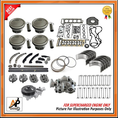 Engine Piston Set Replacement for Land Rover Range Rover 5.0 Supercharged (2006–2012)