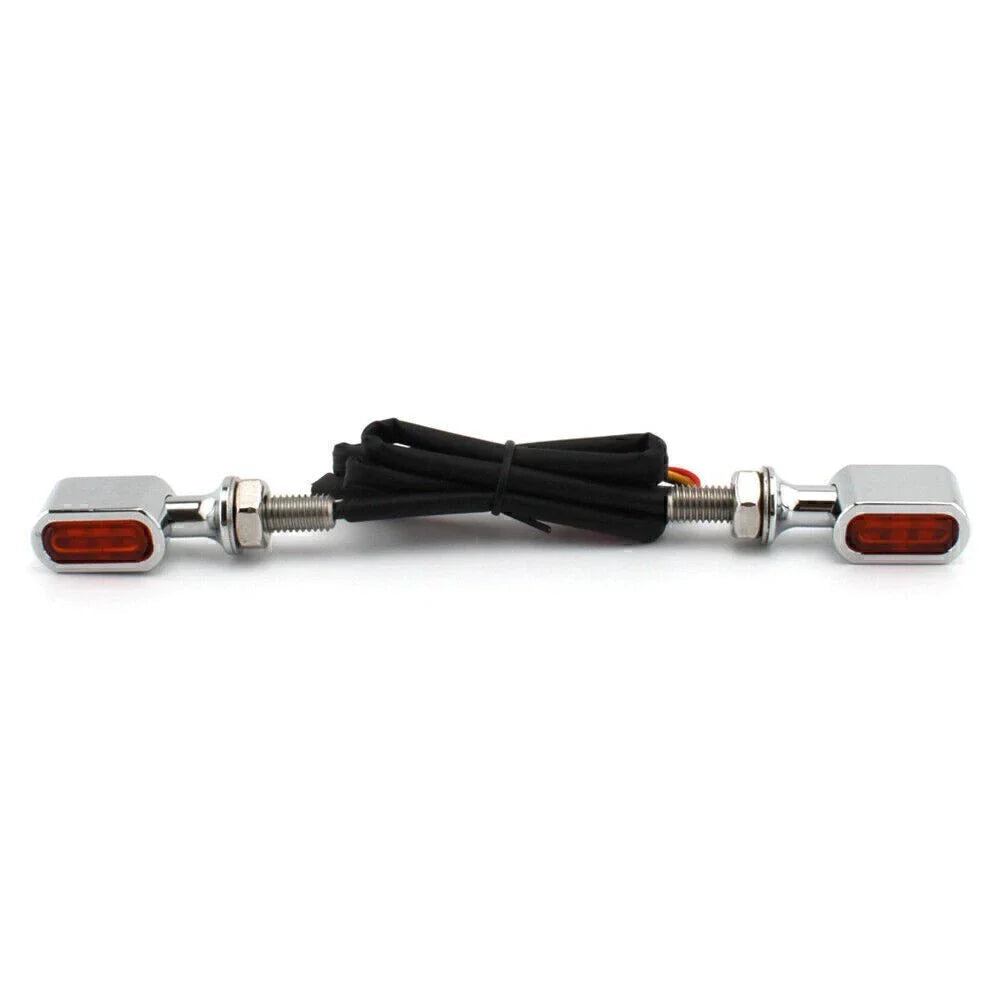 Mini LED Rear Turn Signal Light Orange Lens for Harley