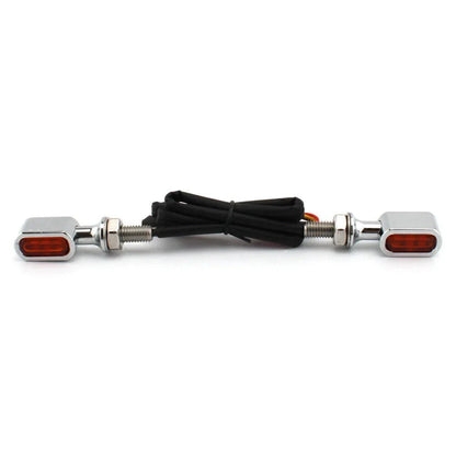 Mini LED Rear Turn Signal Light Orange Lens for Harley