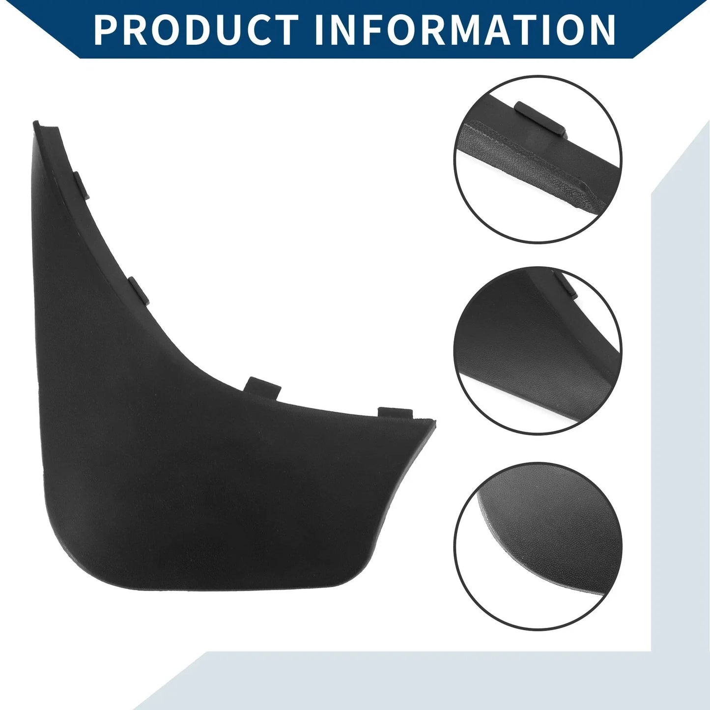 Mud Flaps Splash Guards 1 Set for Mercedes-Benz Smart (2013-2015)