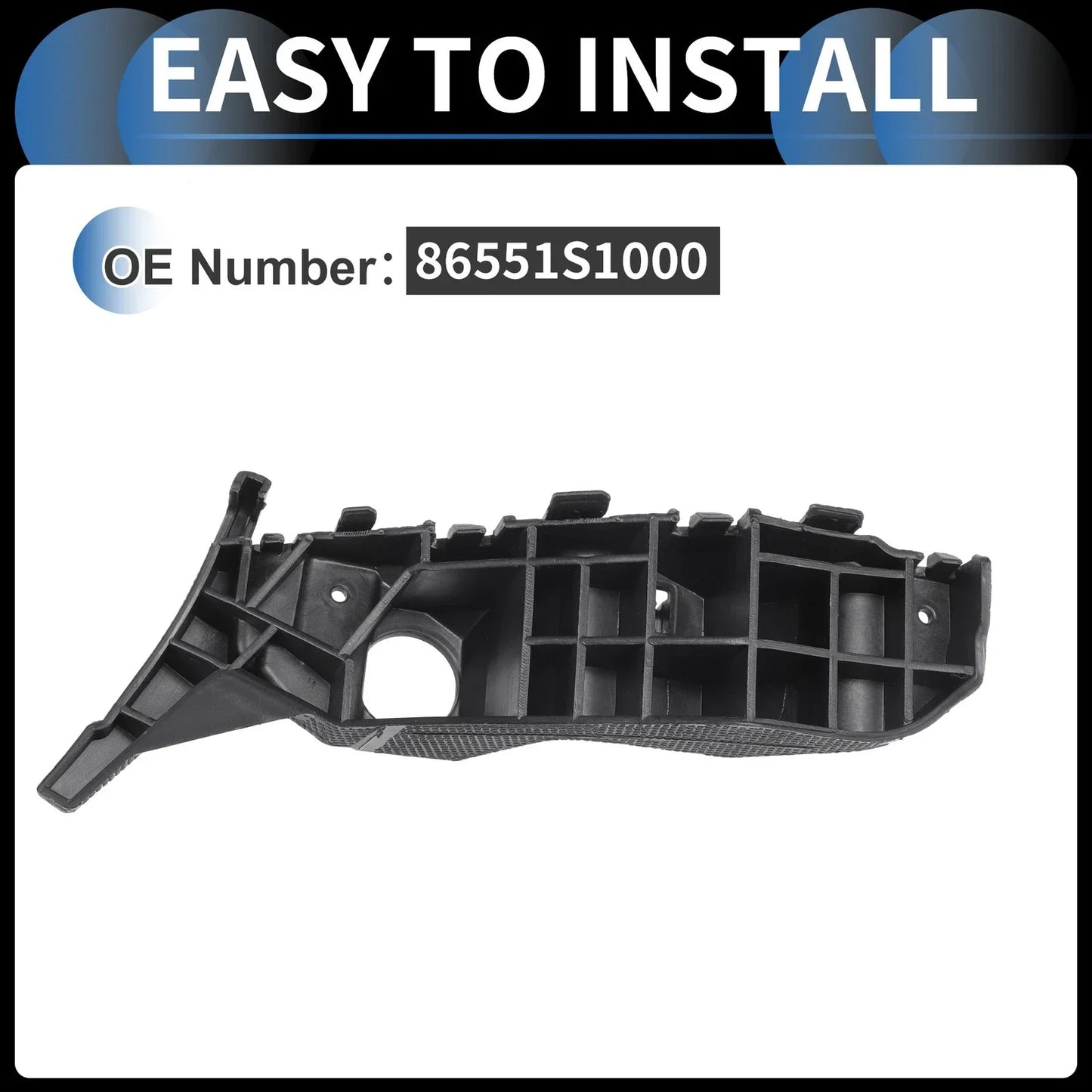 Left Front Bumper Retainer Bracket for Hyundai Santa Fe (2019-2020)