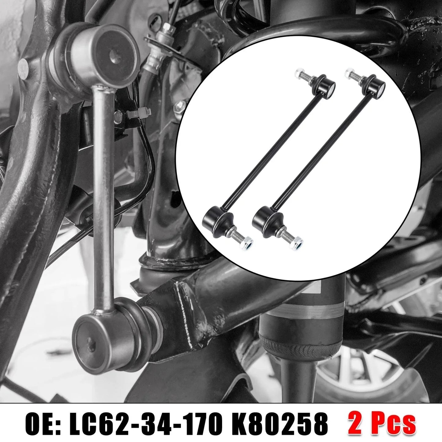 2 x Front Suspension Sway Bar End Links for Dodge Avenger (2008-2014)