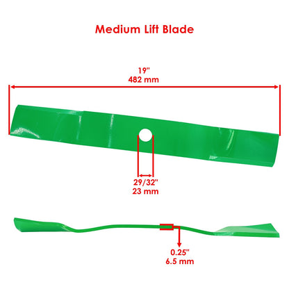 Deck Medium-Lift Blades 54 Inch Replacement for John Deere (2005–2015)